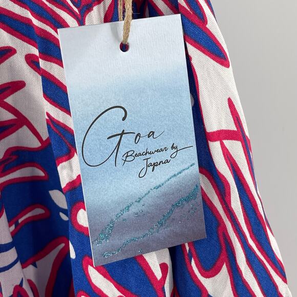 GOA BEACHWEAR BY JAPNA Cover Up Dress Size Medium NWT Swim Travel Vacation - Picture 5 of 14